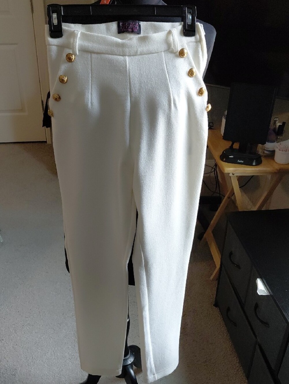 Hot Miami Styles White Garment with Pink Logo Tag